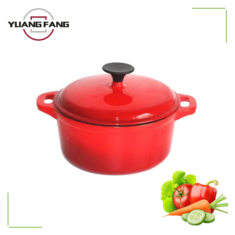 6 Quart Enameled Cast Iron Dutch Oven Classic Red