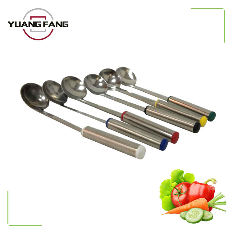 6 Piece Set Of Stainless Steel Handle Cheese Fondue Scoop