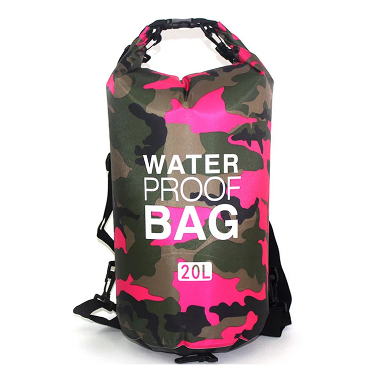 Camouflage Storage Dry Bag With Shoulder Strap