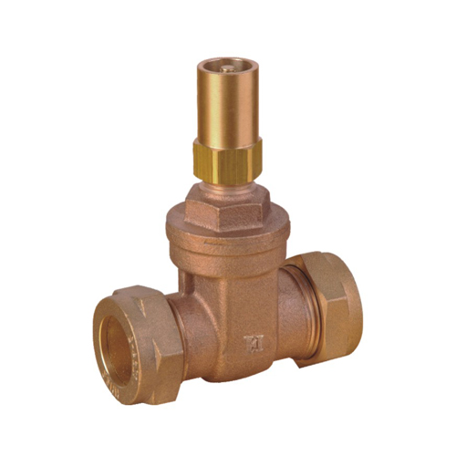 152CLS Bronze Gate Valve With Lockshield